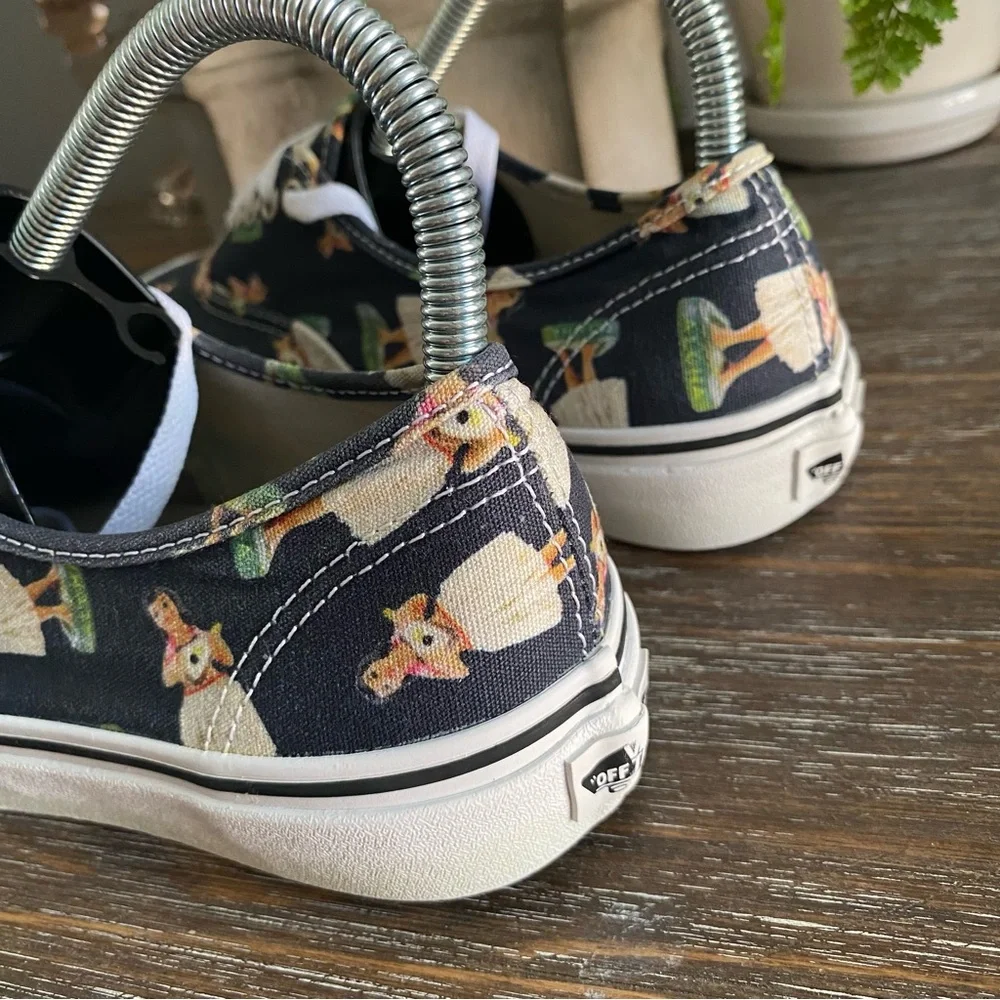 VANS Digi Hula Girl Low Skateboarding Shoes Lace Up Sneakers Parisian Night Blue